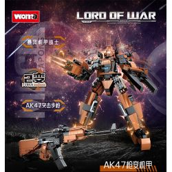 WOMA C4010 4010 LORD OF WAR SÚNG AK47 BIẾN THÀNH MECHA bộ đồ chơi xếp lắp ráp ghép mô hình Military Army Quân Sự Bộ Đội 435 khối