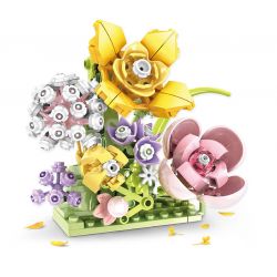 WOMA C2000 2000 CHUYỆN HOA TRANH 4 KIỂU SÂN CÀNH bộ đồ chơi xếp lắp ráp ghép mô hình Arts & Crafts 656 khối