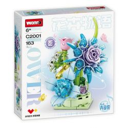 WOMA C2001 2001 TRUYỆN HOA HUIYINYUE 4 MẪU BƯỚM MỘNG SAY BÓNG bộ đồ chơi xếp lắp ráp ghép mô hình Arts & Crafts 656 khối