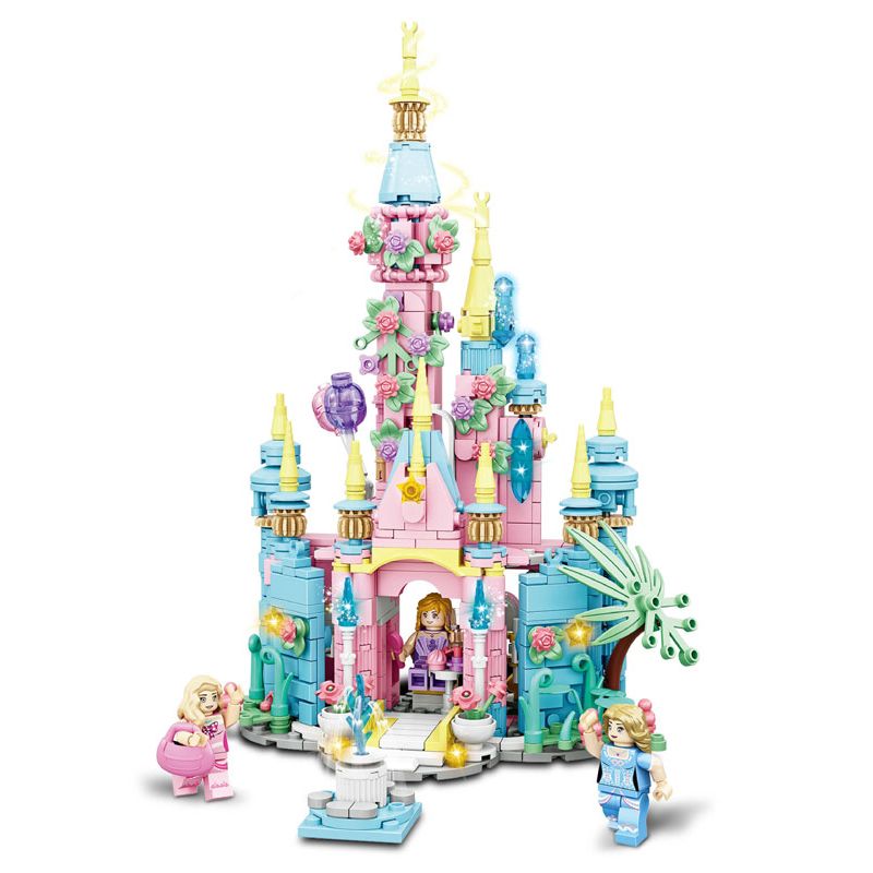 WOMA C0278 0278 LÂU ĐÀI MỘNG MƠ 8 TRONG 1 bộ đồ chơi xếp lắp ráp ghép mô hình DREAM CASTLE 666 khối