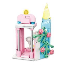 WOMA C0278 0278 LÂU ĐÀI MỘNG MƠ 8 TRONG 1 bộ đồ chơi xếp lắp ráp ghép mô hình DREAM CASTLE 666 khối