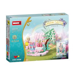 WOMA C0278 0278 LÂU ĐÀI MỘNG MƠ 8 TRONG 1 bộ đồ chơi xếp lắp ráp ghép mô hình DREAM CASTLE 666 khối