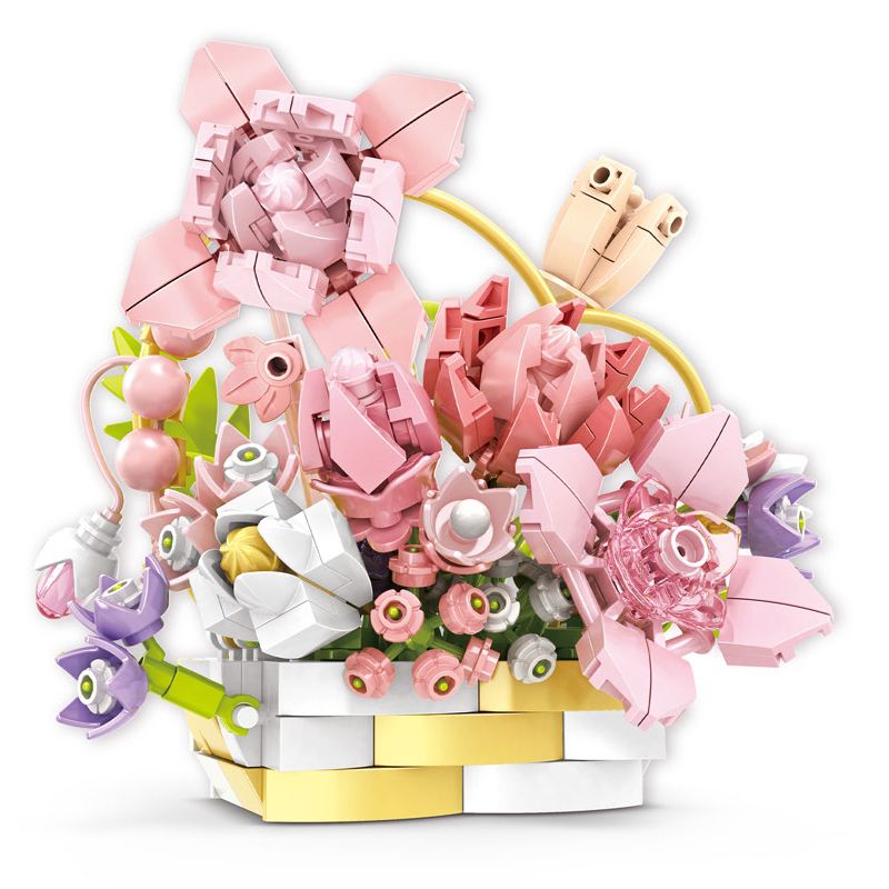 WOMA C2003 2003 BÓNG HOA bộ đồ chơi xếp lắp ráp ghép mô hình Arts & Crafts 332 khối