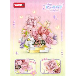 WOMA C2003 2003 BÓNG HOA bộ đồ chơi xếp lắp ráp ghép mô hình Arts & Crafts 332 khối