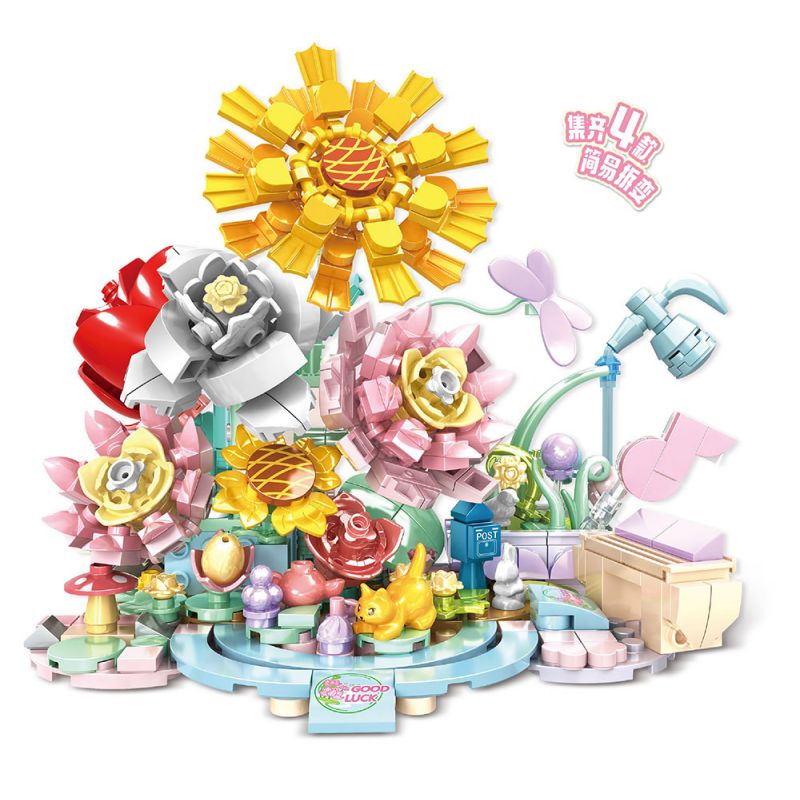 WOMA C0292 0292 MÙA HOA bộ đồ chơi xếp lắp ráp ghép mô hình Arts & Crafts 593 khối