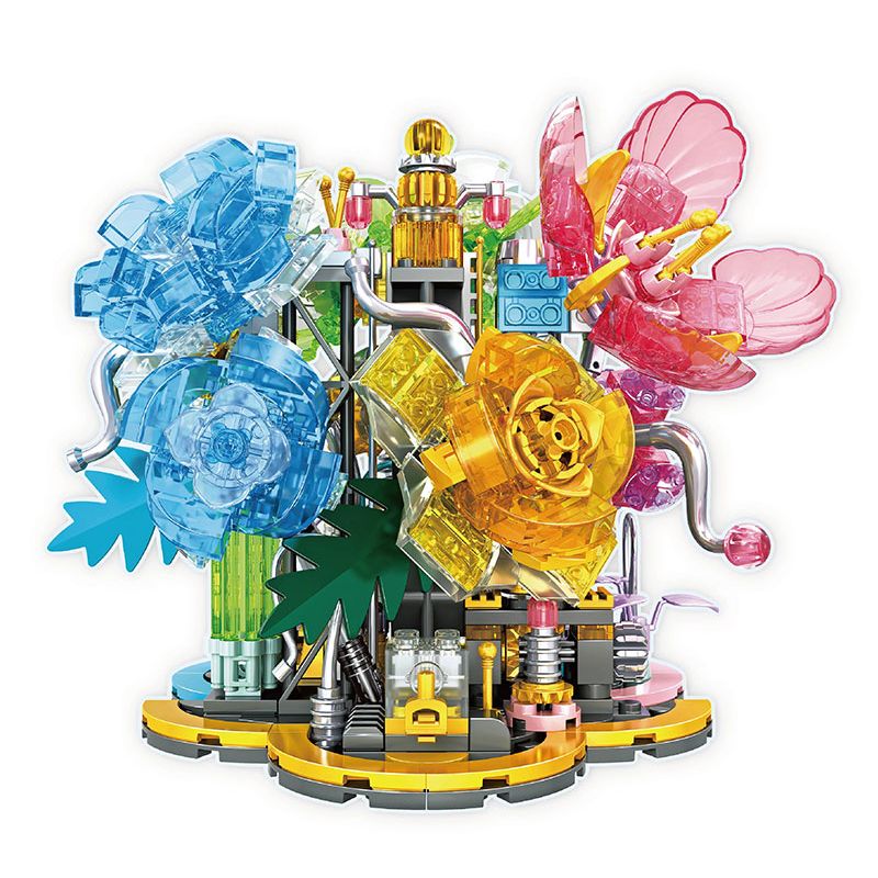 WOMA C0293 0293 HOA KỶ NGUYÊN 4 MẪU bộ đồ chơi xếp lắp ráp ghép mô hình Arts & Crafts 594 khối