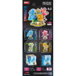 WOMA C0293 0293 HOA KỶ NGUYÊN 4 MẪU bộ đồ chơi xếp lắp ráp ghép mô hình Arts & Crafts 594 khối