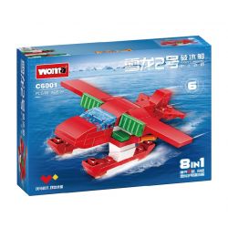 WOMA C6001 6001 TÀU PHÁ BĂNG RỒNG TUYẾT 2 bộ đồ chơi xếp lắp ráp ghép mô hình Arts & Crafts 536 khối