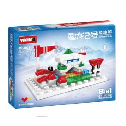 WOMA C6001 6001 TÀU PHÁ BĂNG RỒNG TUYẾT 2 bộ đồ chơi xếp lắp ráp ghép mô hình Arts & Crafts 536 khối