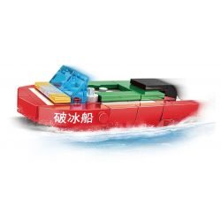 WOMA C6001 6001 TÀU PHÁ BĂNG RỒNG TUYẾT 2 bộ đồ chơi xếp lắp ráp ghép mô hình Arts & Crafts 536 khối