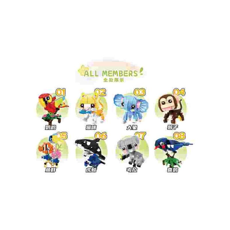 WOMA C0277 0277 8 LOẠI ĐỒ CHƠI TREO DỄ THƯƠNG bộ đồ chơi xếp lắp ráp ghép mô hình Creator Sáng Tạo 655 khối