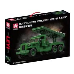 LE YI 66060 BỆ PHÓNG TÊN LỬA KATYUSHA bộ đồ chơi xếp lắp ráp ghép mô hình Military Army KATYUSHA ROCKET ARTILLERY Quân Sự Bộ Đội 428 khối