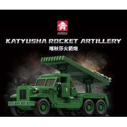 LE YI 66060 BỆ PHÓNG TÊN LỬA KATYUSHA bộ đồ chơi xếp lắp ráp ghép mô hình Military Army KATYUSHA ROCKET ARTILLERY Quân Sự Bộ Đội 428 khối