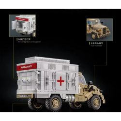 LE YI 66062 XE TẢI SÉT OPEL bộ đồ chơi xếp lắp ráp ghép mô hình Military Army OPEL BLITZ TRUCK Quân Sự Bộ Đội 432 khối