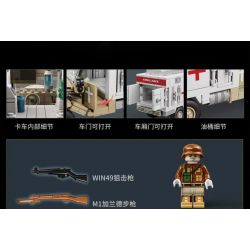 LE YI 66062 XE TẢI SÉT OPEL bộ đồ chơi xếp lắp ráp ghép mô hình Military Army OPEL BLITZ TRUCK Quân Sự Bộ Đội 432 khối