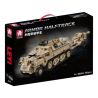 LE YI 66063 XE BỌC THÉP NỬA ĐƯỜNG bộ đồ chơi xếp lắp ráp ghép mô hình Military Army ARMOR HALFTRACK Quân Sự Bộ Đội 562 khối