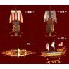 BAKA TECHNOLOGY 33303 TÀU CHIẾN CỔ VIKING bộ đồ chơi xếp lắp ráp ghép mô hình Historical ANCIENT WARSHIP 2073 khối