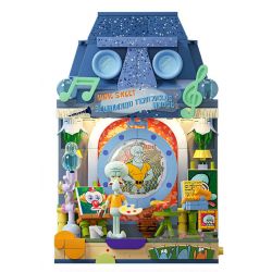 AREA-X AB0055 0055 CỬA SỔ ƯỚC MƠ CỦA SPONGEBOB SQUAREPANTS THỜI GIAN TRONG bộ đồ chơi xếp lắp ráp ghép mô hình Movie & Game FANTASTIC WINDOW SILL PAINTING TIME Phim Và Trò Chơi