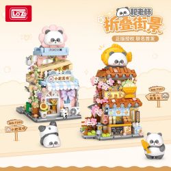 LOZ 7201 THẦY CÀO BÁNH TAIYAKI NHỎ bộ đồ chơi xếp lắp ráp ghép mô hình 858 khối