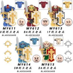 UNKNOWN MY614 MY615 MY611 MY612 MY613 WARHAMMER 40K 5 NHÂN VẬT NHỎ bộ đồ chơi xếp lắp ráp ghép mô hình Movie & Game Phim Và Trò Chơi