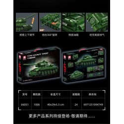 LE YI 66051 XE TĂNG HẠNG NẶNG T34 bộ đồ chơi xếp lắp ráp ghép mô hình Military Army T34 HEAVY TANK Quân Sự Bộ Đội 1006 khối