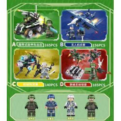 LE YI 83027 HỆ THỐNG QUÂN SỰ SWAT SERIES 4 MẪU bộ đồ chơi xếp lắp ráp ghép mô hình Military Army Quân Sự Bộ Đội 646 khối