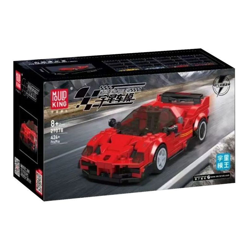 MouldKing 27078 Mould King 27078 MẪU XE THỂ THAO Ý TƯỞNG F4T LM bộ đồ chơi xếp lắp ráp ghép mô hình Speed Champions Racing Cars Đua Xe Công Thức 424 khối