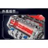 MouldKing 10171 Mould King 10171 ĐỘNG CƠ CHEVROLET LSX454 V8 bộ đồ chơi xếp lắp ráp ghép mô hình Technic LSX454 V8 ENGINE Kỹ Thuật Công Nghệ Cao Mô Hình Phương Tiện 487 khối