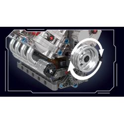 MouldKing 10171 Mould King 10171 ĐỘNG CƠ CHEVROLET LSX454 V8 bộ đồ chơi xếp lắp ráp ghép mô hình Technic LSX454 V8 ENGINE Kỹ Thuật Công Nghệ Cao Mô Hình Phương Tiện 487 khối