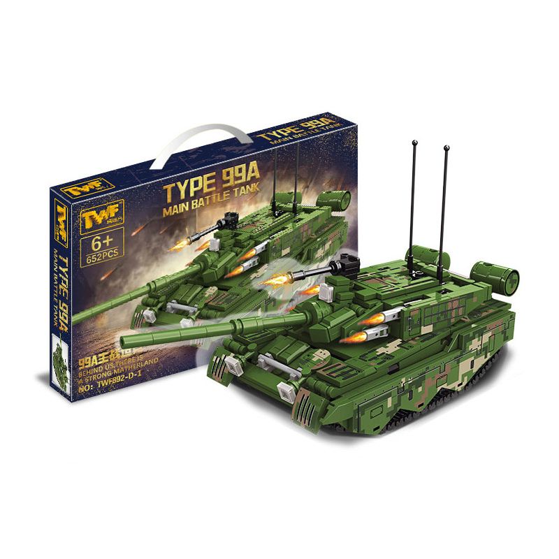 TWELFTH TWF892-D-1 892-D-1 XE TĂNG KIỂU 99A bộ đồ chơi xếp lắp ráp ghép mô hình Military Army Quân Sự Bộ Đội 652 khối