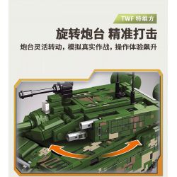 TWELFTH TWF892-D-1 892-D-1 XE TĂNG KIỂU 99A bộ đồ chơi xếp lắp ráp ghép mô hình Military Army Quân Sự Bộ Đội 652 khối