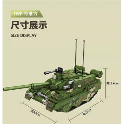 TWELFTH TWF892-D-1 892-D-1 XE TĂNG KIỂU 99A bộ đồ chơi xếp lắp ráp ghép mô hình Military Army Quân Sự Bộ Đội 652 khối