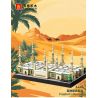 WANGE LIGAO DR.LUCK 4228 NHÀ THỜ HỒI GIÁO TIÊN TRI Ở MEDINA Ả RẬP SAUDI bộ đồ chơi xếp lắp ráp ghép mô hình Architecture PROPHET‘S MOSQUE Công Trình Kiến Trúc 594 khối