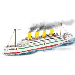 COBI 1681 TÀU BỆNH VIỆN HẢI QUÂN HOÀNG GIA BRITANNIC tỷ lệ 1:700 bộ đồ chơi xếp lắp ráp ghép mô hình Creator HMHS BRITANNIC Sáng Tạo 640 khối
