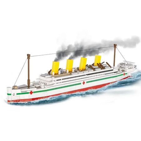 COBI 1681 TÀU BỆNH VIỆN HẢI QUÂN HOÀNG GIA BRITANNIC tỷ lệ 1:700 bộ đồ chơi xếp lắp ráp ghép mô hình Creator HMHS BRITANNIC Sáng Tạo 640 khối