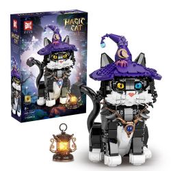 DK 7047 MÈO MA THUẬT bộ đồ chơi xếp lắp ráp ghép mô hình Creator MAGIC CAT Sáng Tạo 1128 khối
