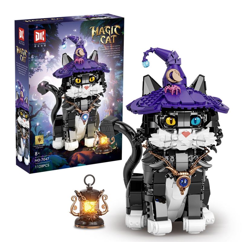 DK 7047 MÈO MA THUẬT bộ đồ chơi xếp lắp ráp ghép mô hình Creator MAGIC CAT Sáng Tạo 1128 khối