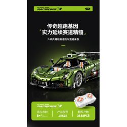 GULY 10628 KOENIGSEGG (KOENIGSEGG) tỷ lệ 1:8 bộ đồ chơi xếp lắp ráp ghép mô hình Technic Kỹ Thuật Công Nghệ Cao Mô Hình Phương Tiện 3838 khối