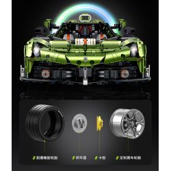 GULY 10628 KOENIGSEGG (KOENIGSEGG) tỷ lệ 1:8 bộ đồ chơi xếp lắp ráp ghép mô hình Technic Kỹ Thuật Công Nghệ Cao Mô Hình Phương Tiện 3838 khối