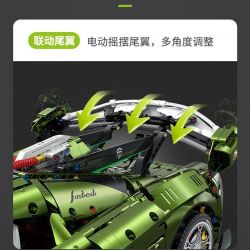 GULY 10628 KOENIGSEGG (KOENIGSEGG) tỷ lệ 1:8 bộ đồ chơi xếp lắp ráp ghép mô hình Technic Kỹ Thuật Công Nghệ Cao Mô Hình Phương Tiện 3838 khối