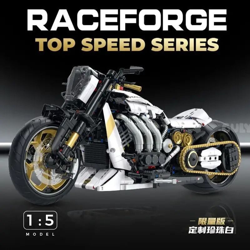 GULY 60522 RACEFORGE XE MÁY TỐC ĐỘ TỐI ĐA 1:5 tỷ lệ 1:5 bộ đồ chơi xếp lắp ráp ghép mô hình Technic Kỹ Thuật Công Nghệ Cao Mô Hình Phương Tiện 2000 khối