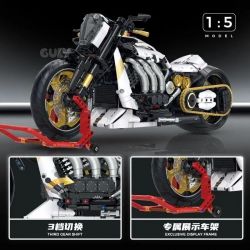 GULY 60522 RACEFORGE XE MÁY TỐC ĐỘ TỐI ĐA 1:5 tỷ lệ 1:5 bộ đồ chơi xếp lắp ráp ghép mô hình Technic Kỹ Thuật Công Nghệ Cao Mô Hình Phương Tiện 2000 khối