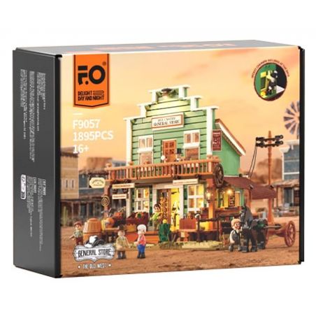 LUMIBRICKS FUNWHOLE F9057 9057 MIỀN TÂY HOA KỲ CỬA HÀNG TẠP HÓA PHƯƠNG bộ đồ chơi xếp lắp ráp ghép mô hình Creator OLD WEST GENERAL STORE Sáng Tạo 1895 khối