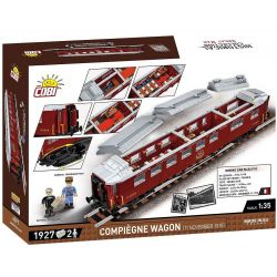 COBI 6291 6289 XE DU LỊCH COMPIÈGNE/VẬN CHUYỂN FOCH/VẬN ĐÌNH CHIẾN tỷ lệ 1:35 bộ đồ chơi xếp lắp ráp ghép mô hình City COMPIÈGNE WAGON Thành Phố 1945 khối