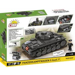COBI 2597 THIẾT GIÁP II KIỂU F tỷ lệ 1:28 bộ đồ chơi xếp lắp ráp ghép mô hình City PANZERKAMPFWAGEN II AUSF. Thành Phố 812 khối