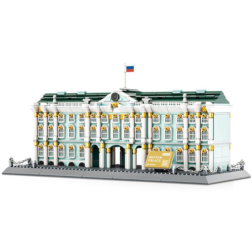 WANGE LIGAO DR.LUCK 5244 CUNG ĐIỆN MÙA ĐÔNG SAINT PETERSBURG NGA bộ đồ chơi xếp lắp ráp ghép mô hình Architecture WINTER PALACE Công Trình Kiến Trúc 1063 khối