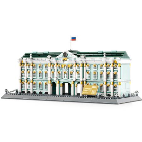 WANGE LIGAO DR.LUCK 5244 CUNG ĐIỆN MÙA ĐÔNG SAINT PETERSBURG NGA bộ đồ chơi xếp lắp ráp ghép mô hình Architecture WINTER PALACE Công Trình Kiến Trúc 1063 khối