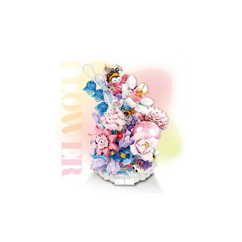 WOMA C2004 2004 BỘ SƯU TẬP THỰC VẬT bộ đồ chơi xếp lắp ráp ghép mô hình Arts & Crafts 640 khối