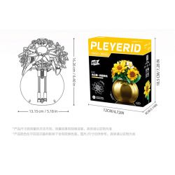 PLEYERID M38-P8061 P8061 8061 M38P8061 38-P8061 HOA HỒNG VẪN THƠM NHƯ NGÀY NÀO bộ đồ chơi xếp lắp ráp ghép mô hình Arts & Crafts