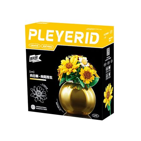 PLEYERID M38-P8062 P8062 8062 M38P8062 38-P8062 HOA HƯỚNG DƯƠNG bộ đồ chơi xếp lắp ráp ghép mô hình Arts & Crafts